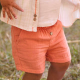 Mayoral Baby Boy Gauze Shorts ~ Clay