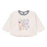 Petit Bateau Baby Animals Graphic l/s T-Shirt ~ Oatmeal