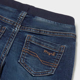 Mayoral Baby Boy Soft Denim Joggers ~ Dark Wash