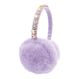 Bari Lynn Heart Jeweled Earmuffs ~ Lavender