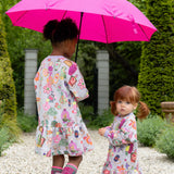 Oilily Girls Drole Paris Print Sweatshirt Dress ~ Gray