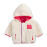 Magnetic Me Sherpa Jacket w/ Piping ~ Gentle Cream/Pink