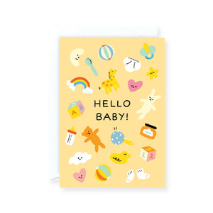 Wrap Hello Baby Baby Card