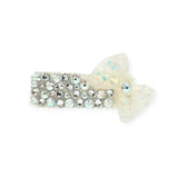 Bari Lynn Fully Crystallized Bow Snap Clip