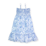 Appaman Girls Madison Dress ~ Blue Palms