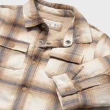 Mayoral Baby Boy Sherpa Lined Check Overshirt ~ Cookie