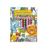 eeBoo Wild Animals Double-Sided Pencils with Fold-Out Mini Mural