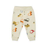 Mayoral Baby Boy Vehicles Print Sweatshirt & Sweatpants Set ~ Heathered Latte