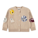 Molo Baby Breeze Knit Cardigan & Sol Pants Set ~ Fuzz Ball Sandy