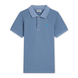Scotch & Soda Boys Garment-Dyed Pique Polo ~ Captain Blue