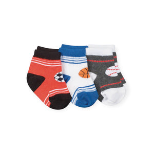 Jefferies Socks Baby Crew Ankle Socks 3pk ~ Sports