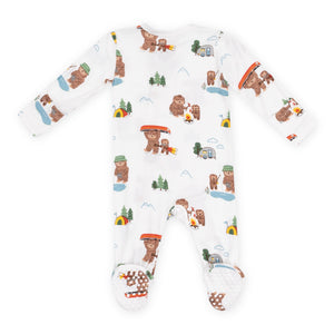 Angel Dear 2 Way Zipper Footie ~ Bigfoot Camping