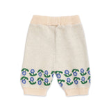 Bobo Choses Baby Stamp Bloom Jacquard Knit Sweater & Pants Set ~ Off-White