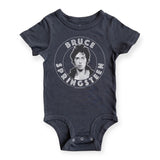 Rowdy Sprout Bruce Springsteen s/s Onesie ~ Washed Black
