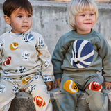 Molo Baby Disc Sweatshirt & Simeon Sweatpants Set ~ Cute Balls