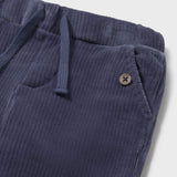 Mayoral Baby Boy Ribbed Velour Pants ~ Blue Whale