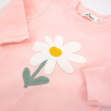 Oh Baby! White Terry Daisy 2pc Set ~ Pale Pink
