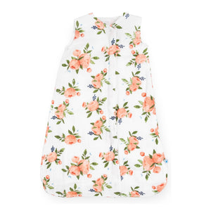 Little Unicorn Cotton Muslin Sleep Bag ~ Watercolor Roses