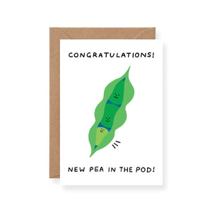 Wrap New Pea in the Pod Baby Card