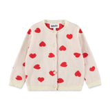 Molo Baby Goldie Knit Cardigan & Solana Pants Set ~ Red Hearts
