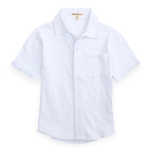 Appaman Boys Beach Shirt ~ White