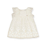 Mayoral Baby Girl Embroidered Tulle Dress ~ Natural