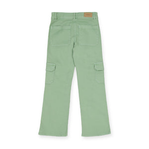 Mayoral Girls Twill Cargo Pants 7-12 ~ Mint