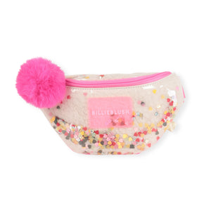 Billieblush Clear Glitter Fanny Pack ~ Pink