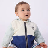 Petit Bateau Baby Color Block Hooded Jacket ~ Multi