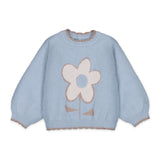 Mayoral Baby Girl Flower Fuzzy Knit Sweater ~ Hummingbird