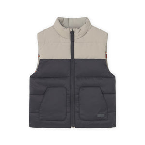 Mayoral Baby Boy Reversible Puffer Vest ~ Shadow