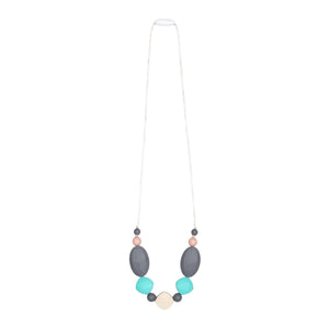 Goobie Baby Luna Teething Necklace ~ Turquoise Multi
