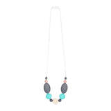 Goobie Baby Luna Teething Necklace ~ Turquoise Multi