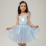 Petite Hailey Lily Shell Tutu Dress ~ Sky Blue