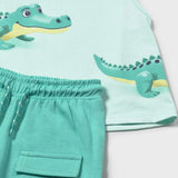 Mayoral Baby Boy Tee, Tank & Shorts 3pc Set ~ Turquoise