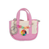 Bari Lynn Canvas Bag Charm Keychain