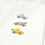 Mayoral Baby Boy 3 Cars l/s T-Shirt ~ Ivory