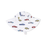 Angel Dear Wide Brim Muslin Sunhat ~ Race Cars