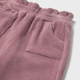Mayoral Baby Girl Tulle Embellished l/s Top & Velour Wide Leg Pants Set ~ Macchiato/Orchid