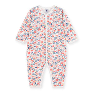 Petit Bateau l/s Floral Print Romper ~ Multi Floral