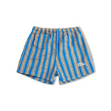 Bobo Choses Baby New Hairline Striped Woven Shirt & Shorts Set ~ Blue Multi