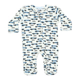 Baby Steps Zip Footie ~ Raceway/Sand