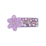 Bari Lynn Patent Flower Crystallized Clip