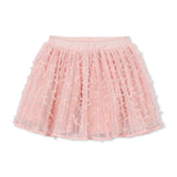 Mayoral Girls s/s Top w/ Tulle Sleeves & Tulle Skirt Set ~ Blossom