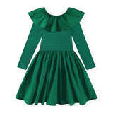 Molo Cille l/s Ruffle Collar Dress ~ Aventurine