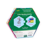 eeBoo Rhyming Words Hexagon Puzzle Pairs