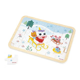 Janod Mountain Spot-The-Difference Wooden Puzzle