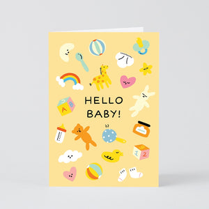 Wrap Hello Baby Baby Card