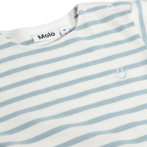 Molo Baby Fan Romper ~ Stream Stripe