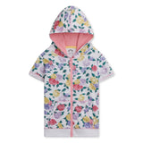 Appaman Girls Marissa s/s Zip Hoodie & Majorca Shorts Set 7-12 ~ Floral Garden